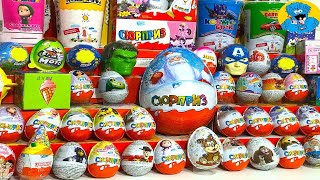 Киндер Сюрпризы,Unboxing Kinder Surprise Disney Pixar Cars 3,Вкусномама,Маша и Медведь,Rare!