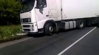 Авария Volvo FH  упала часть 4