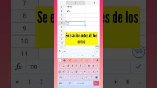 ???? Escribir ceros al inicio en celdas de una hoja de cálculo de Google | Google sheets | ⏰ Shorts