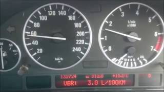 расход бензина вреальном времени  на 100км bmw е39 м54