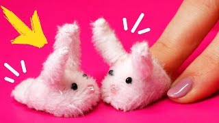 ТАПОЧКИ для КУКОЛ и ПАЛЬЦЕВ | КАВАЙНАЯ Игрушка антистресс КРОЛИК, ЗАЙЧИК * DIY * Анна Оськина