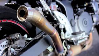 GSR 750 with Akrapovic GP Series custom exhaust