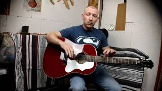 Epiphone 1963 Reissue EJ-45 WR Acoustic Guitar Demo