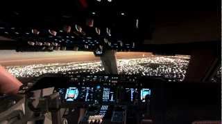 FS2004 PMDG Boeing 747-400 Full AutoLand at Heathrow EGLL