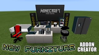 Minecraft Pocket Edition || Addon New FURNITURE Mcpe