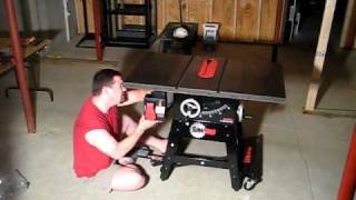 Sawstop Assembly - Wings and Rails