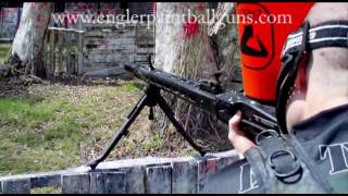 1000 paintballs - Engler MG-42 Paintball Gun vs Caddy full of Zen