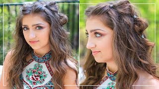 How to Create Boho Bubble Braids | Kamri's Prom Hairstyles 2018