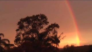 Beautiful Rainbow Sunset Time Lapse