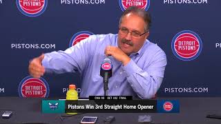 Pistons LIVE Postgame 10.18.17: Stan Van Gundy