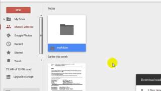 How to download shared folder in Google drive