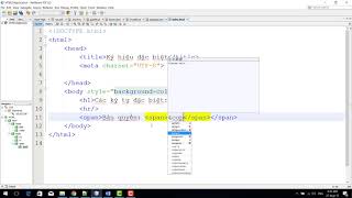 Bài 4 Ký tự đặc biệt trong html | học lập trình web cơ bản html css javascript