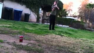 VSR10 shoots though a full soda can!