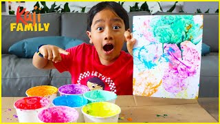 How to make DIY Bubble Art and more fun kids activities with Ryan