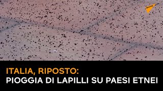 Pioggia di lapilli su paesi etnei