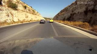 Driving towards Iraklion from south Crete