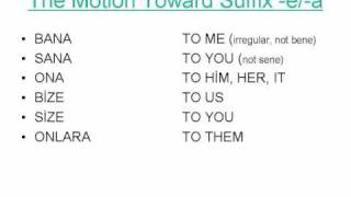 PERSONAL PRONOUNS AND THEIR SUFFIXES IN TURKISH