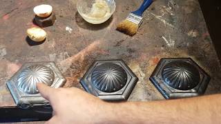 Черним металл ЛУКОМ . Blacking(Broom) metal.