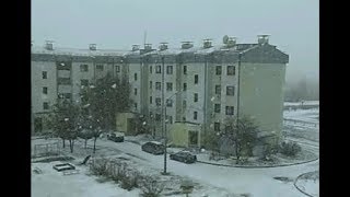 Снегопад в Морозовске 18 марта ❄