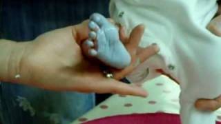 How to take your baby's hand and foot prints at home