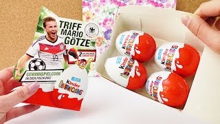 Kinder Überraschung Eier Fussball EM 2016 Unboxing | Ü-Eier mit Fanartikeln Deutschland Euro