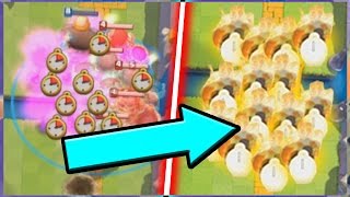 МНОГО БОМБ СКЕЛЕТОВ! ВЗОРВАЛ ОДНОВРЕМЕННО! CLASH ROYALE