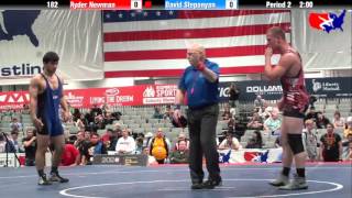 Ryder Newman vs. David Stepanyan at 2013 West Jr. Freestyle Regional