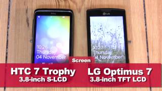 HTC 7 Trophy vs LG Optimus 7 - Windows Phone 7 war