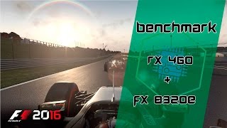 RX 460 + FX 8320e - F1 2016 (high) ‹ GamerPC › BR