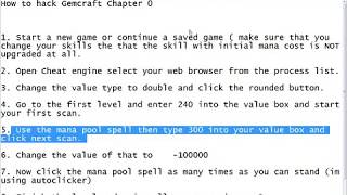 Gemcraft chapter 0 cheat (cheat engine)