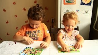 Игрушки из Фикс Прайс (Fix Price) мозаика пчелка Майя Toys from Fix Price mosaic.