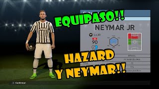 PES 2016 myClub #1 PS4 ESPAÑOL-INICIAMOS CON NEYMAR Y HAZARD!!!