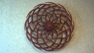 Zinnia кинетическая скульптура (a spring driven kinetic sculpture)