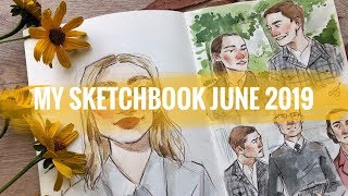 ОБЗОР СКЕТЧБУКА за июнь 2019/сериалы, фильмы и натура