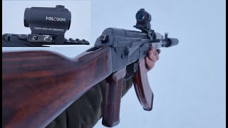 Быстросьемный кронштейн коллиматорного прицела HOLOSUN. Установка.