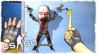 ЗАГНАЛ ГЛУПОГО ЗОМБИ В ЛОВУШКУ - УГАР CS:GO!!! (КС:ГО ПРЯТКИ)