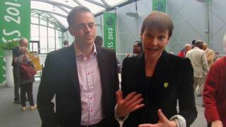 Jonathan Bartley & Caroline Lucas at #Greens2017