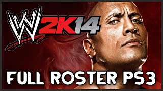 WWE 2K14 PS3 - Full Roster Including DLC