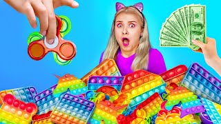 POP IT! MENCOBA FIDGET TOY PALING KEREN || Kiat Alat Lucu oleh 123 GO Like!