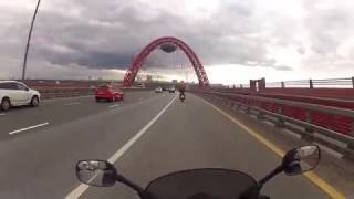 Живописный мост глазами мотоциклиста