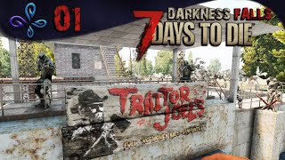 On retourne vivre au Trader ! DARKNESS FALLS MOD - 7 DAYS TO DIE A17 [Fr] #01
