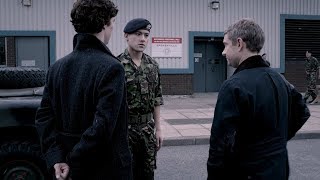 Холмс и Ватсон проникают на военную базу Баскервиль (Часть 1). Шерлок. 2012
