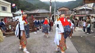 2011　五ツ鹿踊り 愛媛県西予市明浜町高山地区　賀茂神社