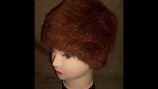 Вязаная шапочка из меха. Мастер-класс. Knitted hat with fur. Tutorial.