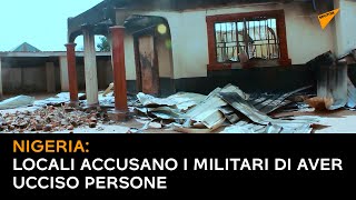 Nigeria: locali accusano i militari di aver ucciso persone