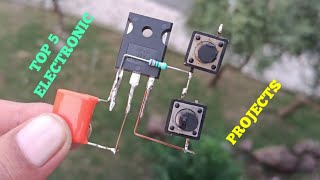 TOP 5 ELECTRONIC PROJECTS WITH IC CD4060, MOSFET IRFP450, TRANSISTOR D2498, D880 & MJE13007