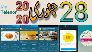 My Telenor App test your skills today 28 January all Questions answers