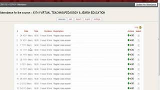 Moodle Tutorial Attendance