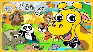 Про животных для детей - Путешествие по континентам мира * Lipa Zoo - мультик игра для малышей