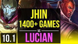 JHIN & Zyra vs LUCIAN & Nami (ADC) | 1400+ games, 1.0M mastery points | NA Diamond | v10.1